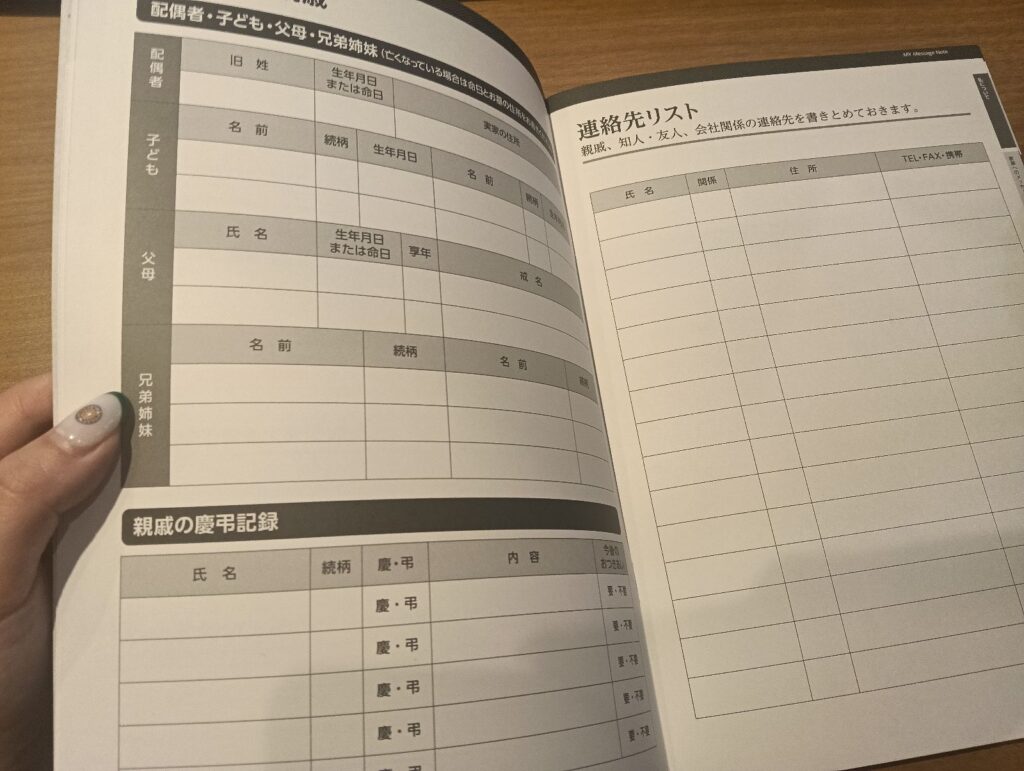 エンディングノート　写真